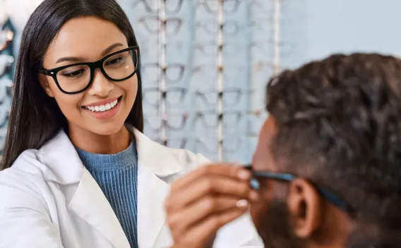 Optical Manager fitting glasses