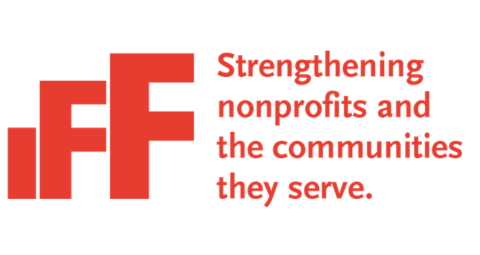Logo for IFF. Red text reads: IFF Strengthening nonprofits and the communities they serve