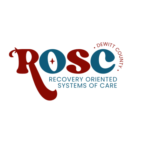 Logo for DeWitt County ROSC, Recovery Oriented Systems of Care.